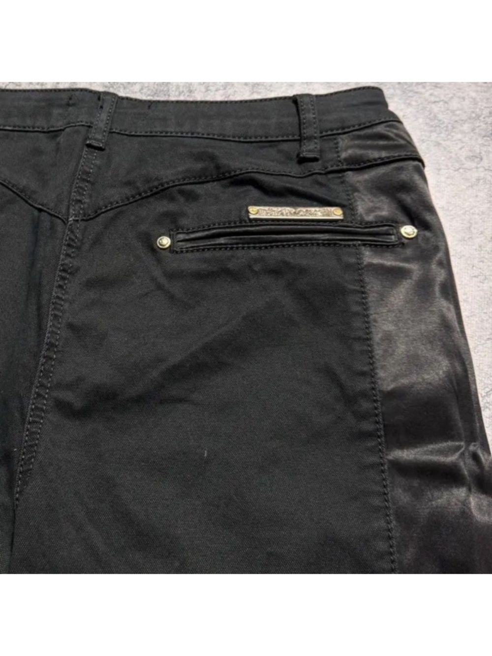Roberto Cavalli black straight cut Jeans. Low rise